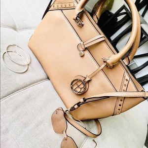 Henri Bendel Atrium Tote Brown Leather Satchel